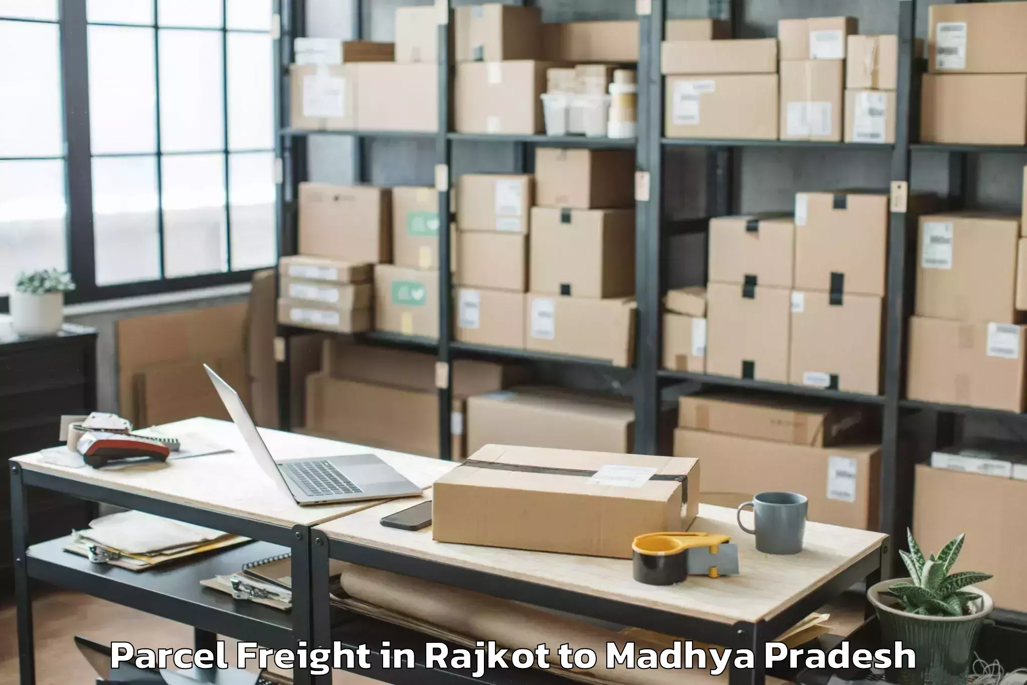 Easy Rajkot to Gunnor Parcel Freight Booking